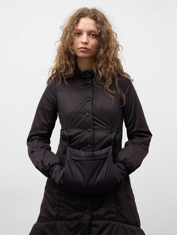 Cop Copine Black Parka Jacket 