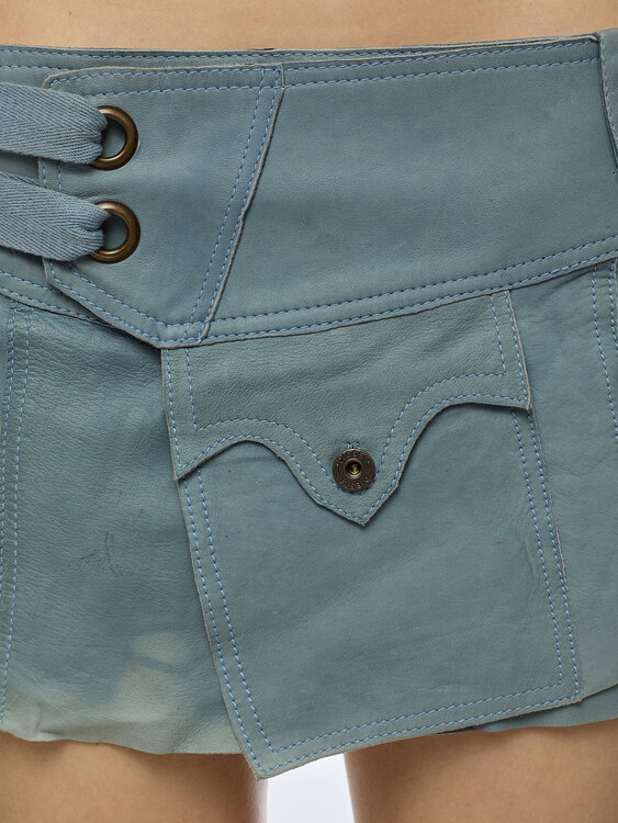 Diesel Leather Mini Skirt 