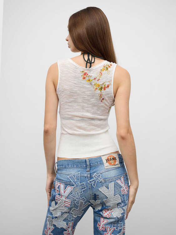 Miss Sixty Open-Knit Vest 