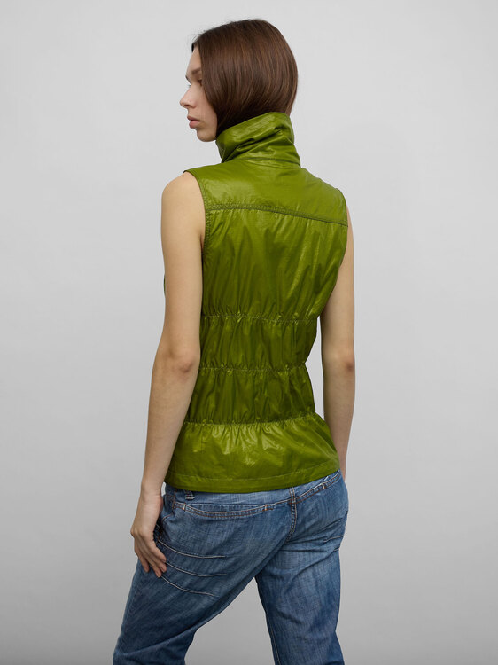 Diesel Apple Green Gathered Vest 