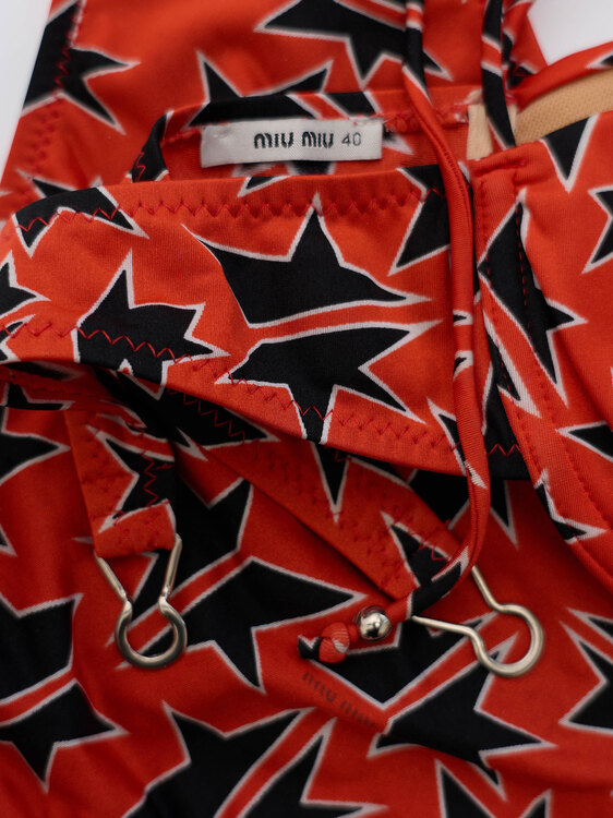 Miu Miu Graphic Print Bikini 