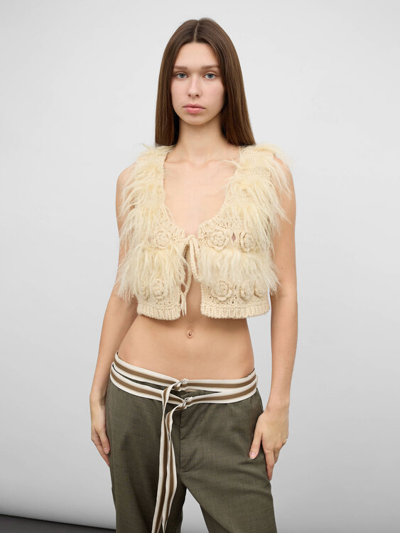 Nolita Knitted Fuzzy Vest 