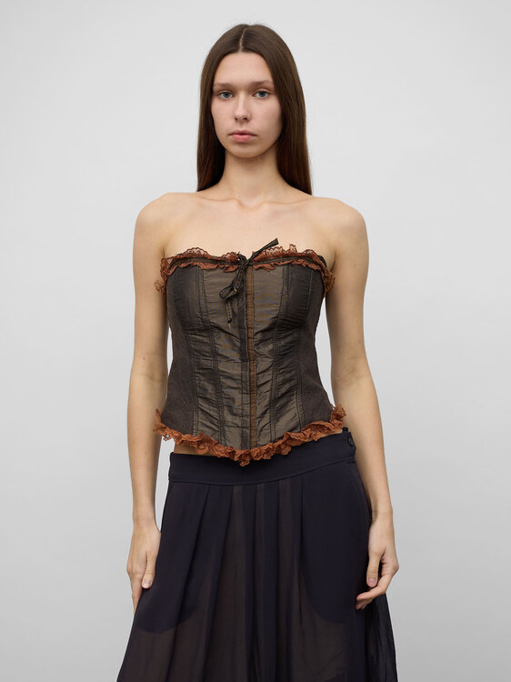 Twill Bustier Top 
