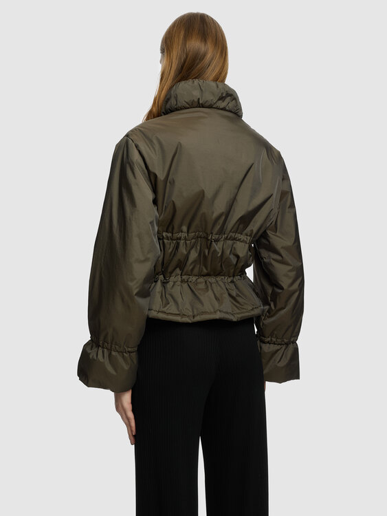 Gathered Nylon Jacket 