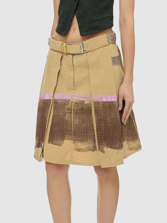 Michiko Koshino Pleated Midi Skirt 