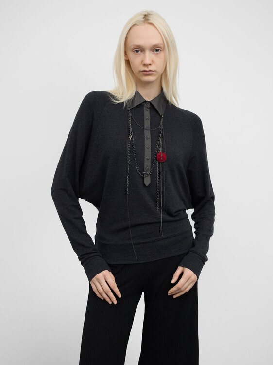 Cop Copine Grey Blouse 