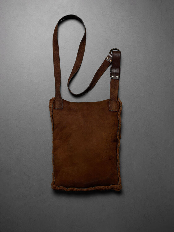 Shearling Satchel Bag 
