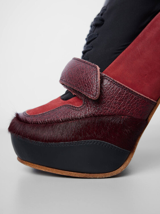 Acne Suede Sneaker Heels 