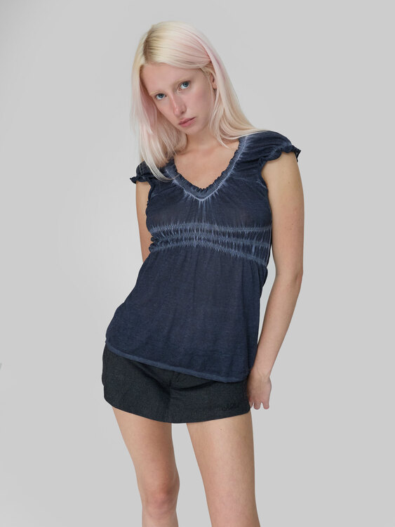 Fornarina Washed Effect Knit Top 