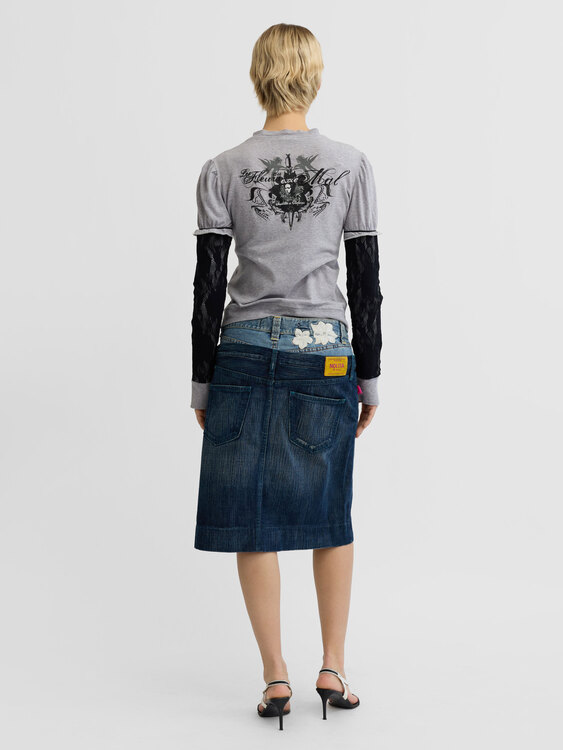 Nolita Denim Midi Skirt 