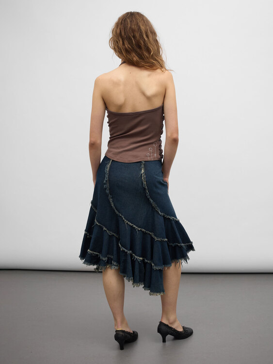 Cop Copine Gathered Bustier Top 