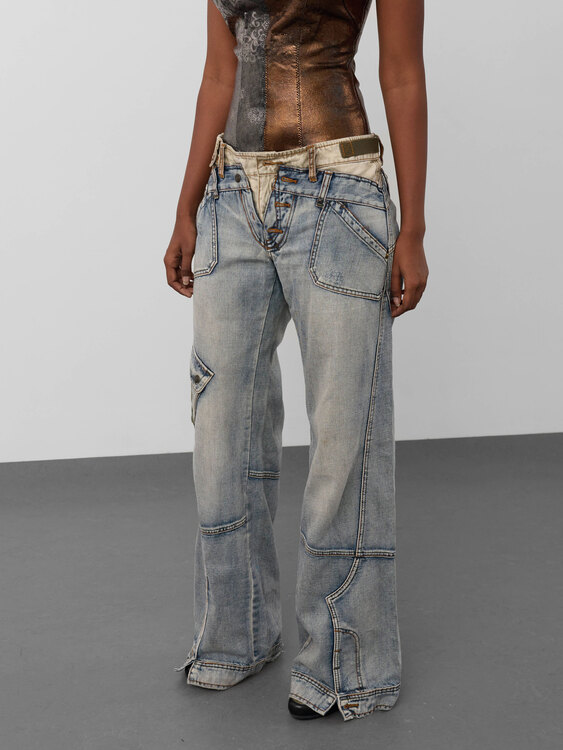 Stefanel Deconstructed Jeans 