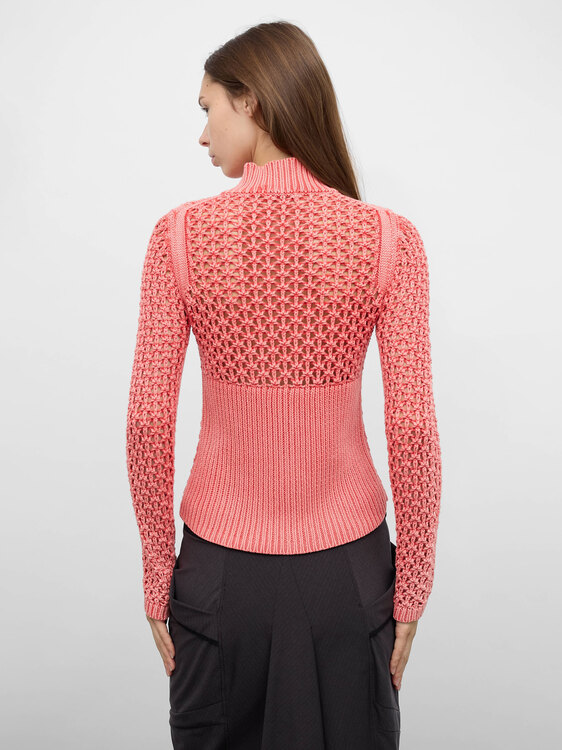 Coral Pink Knitted Jumper 