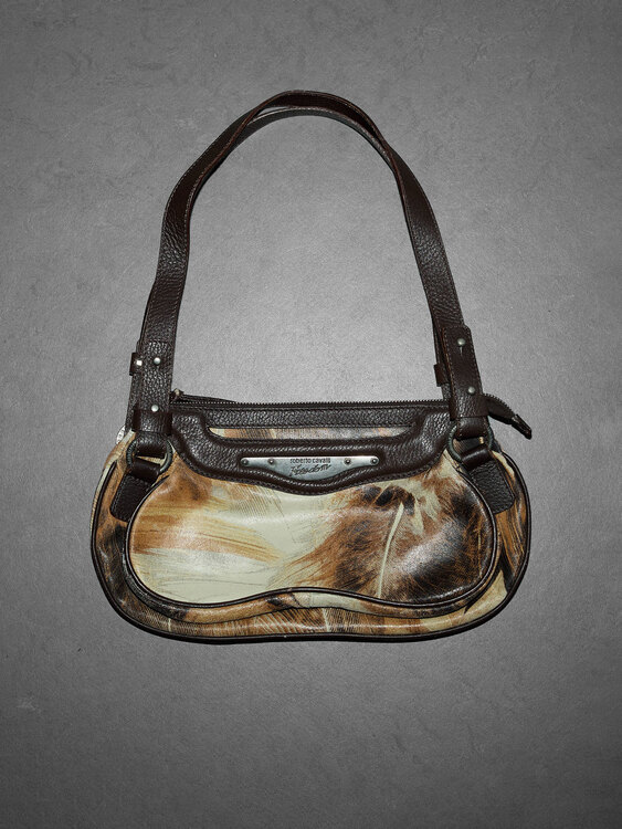 Cavalli Leather Mini Bag 