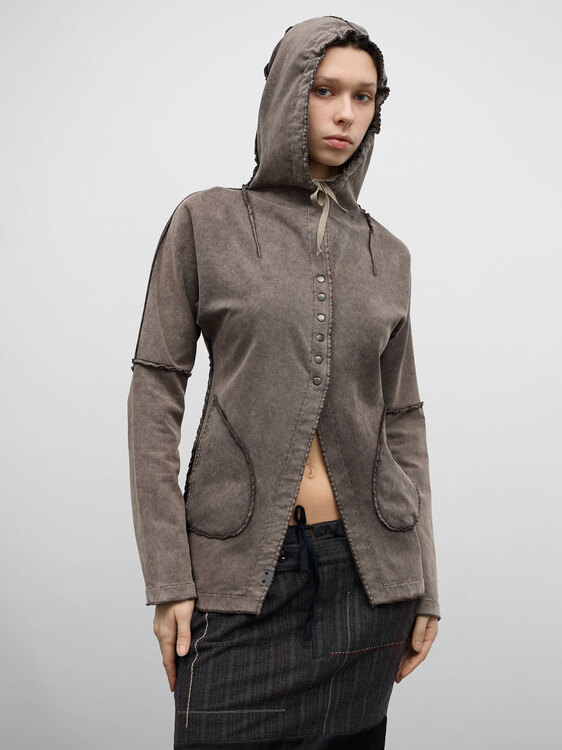 Cop Copine Acid Wash Hoodie 