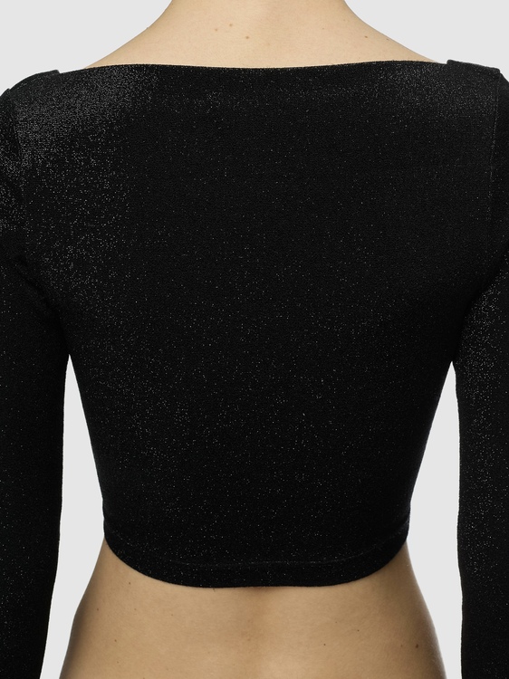 Plein Sud Lurex Cropped Top 