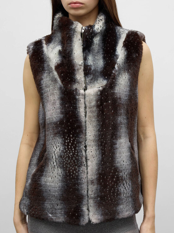 Anna Sui Faux Fur Vest 