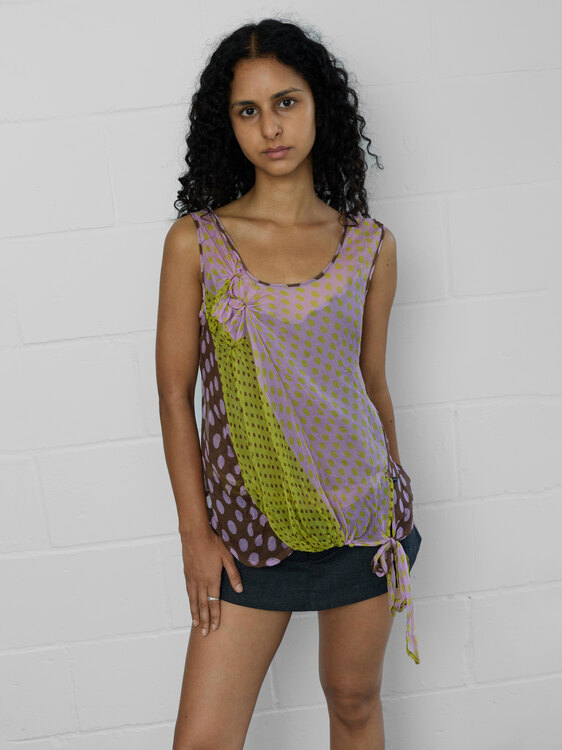 Chiffon Polka Dot Top 