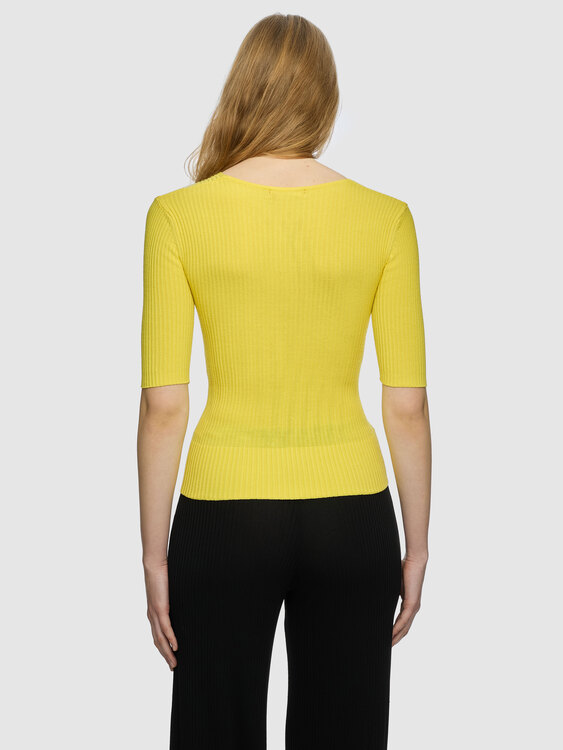 Miss Sixty Yellow Deconstructed Top 