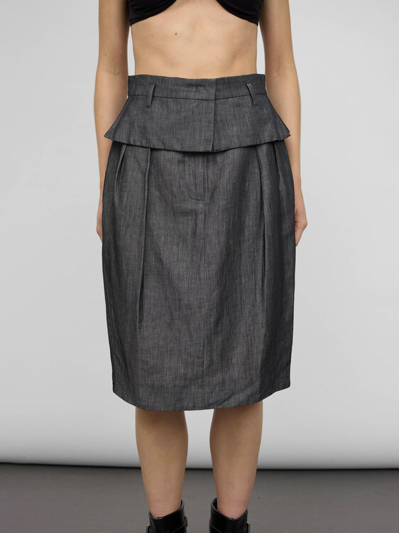 Sportmax Double Waist Midi Skirt 