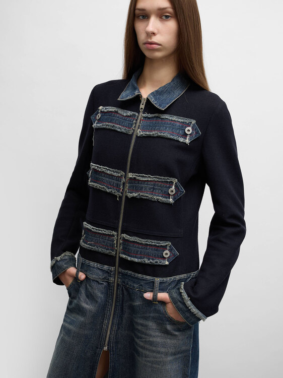 Nolita Wool And Denim Coat 