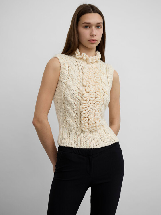 Miu Miu Cable Knit Top 