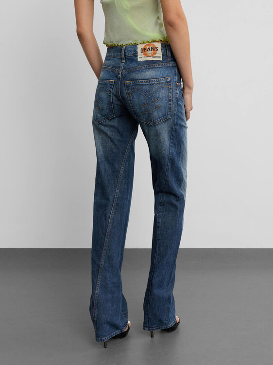 Michiko Koshino Twisted Leg Jeans 
