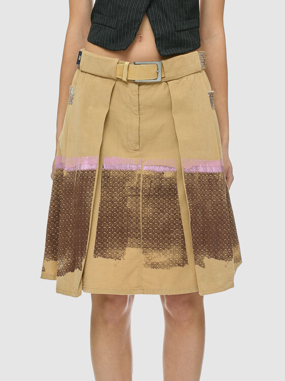 Michiko Koshino Pleated Midi Skirt 