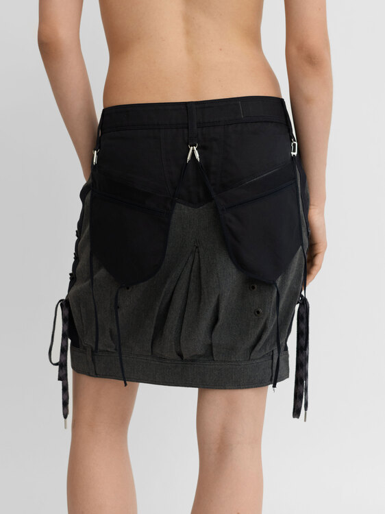 Girbaud Bi-Material Skirt 