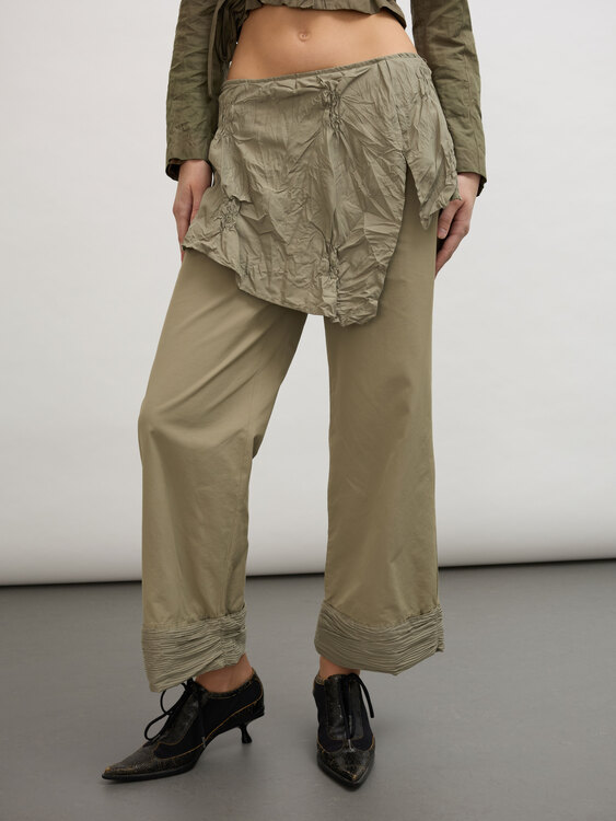 Olive Green Baggy Trousers 