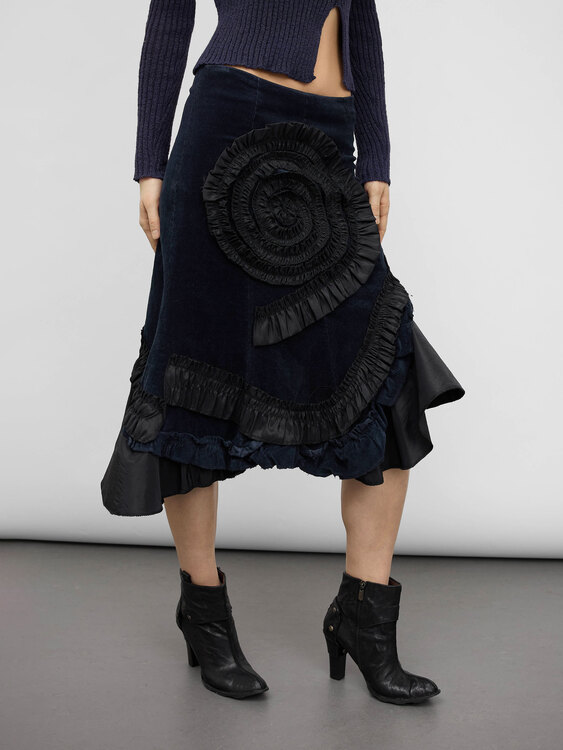 Asymmetrical Midi Skirt 