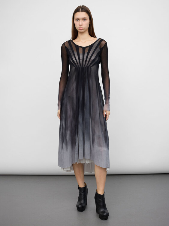 Fuzzi Mesh Tie Dye Dress 