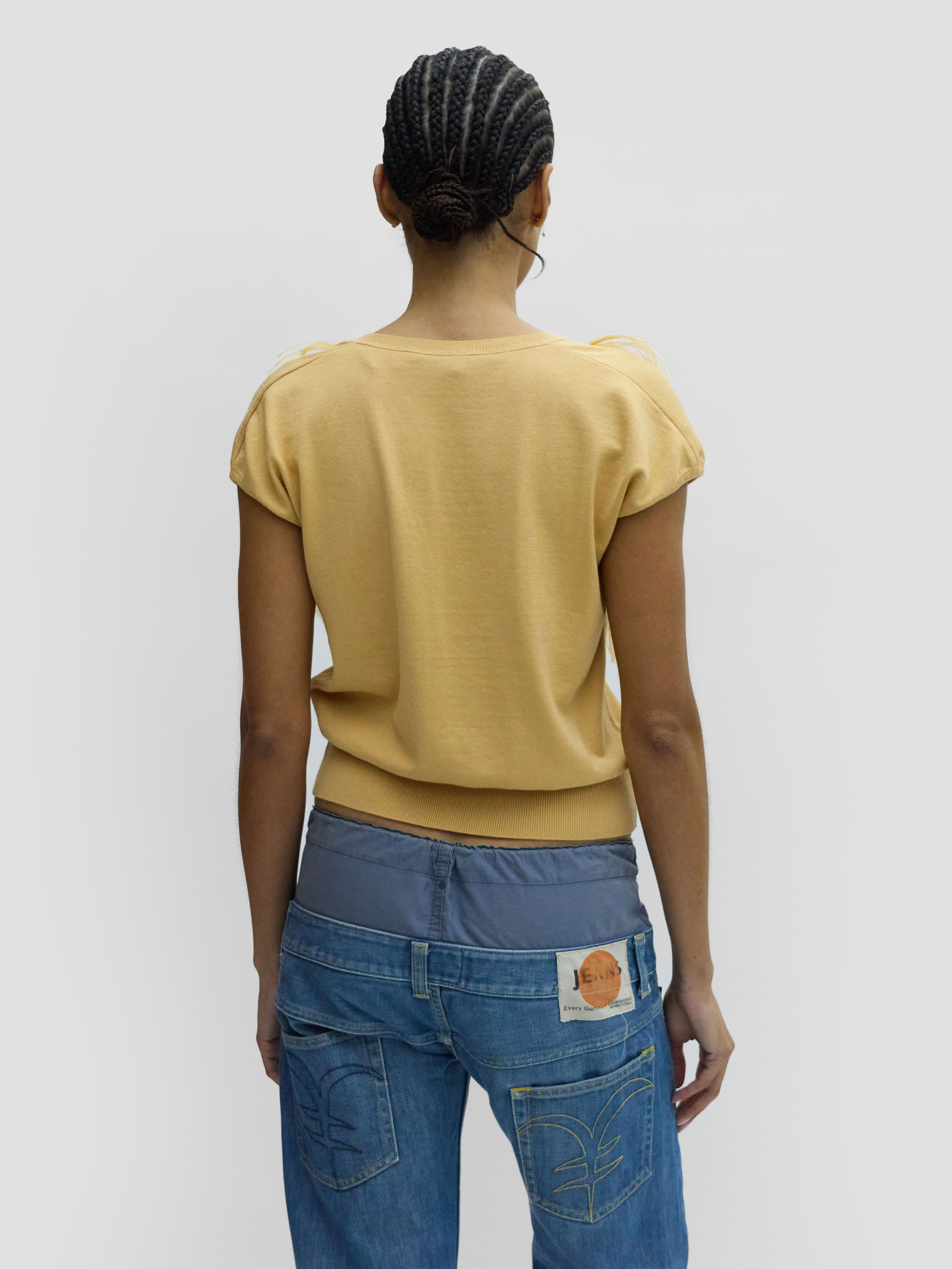 N1 Feather Appliqué Vest 