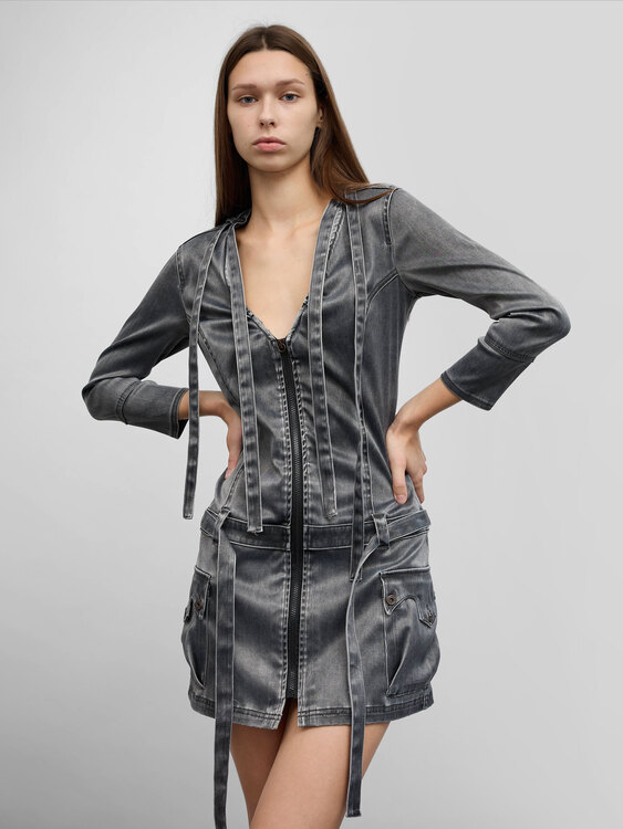 Diesel Heavy Satin Mini Dress 