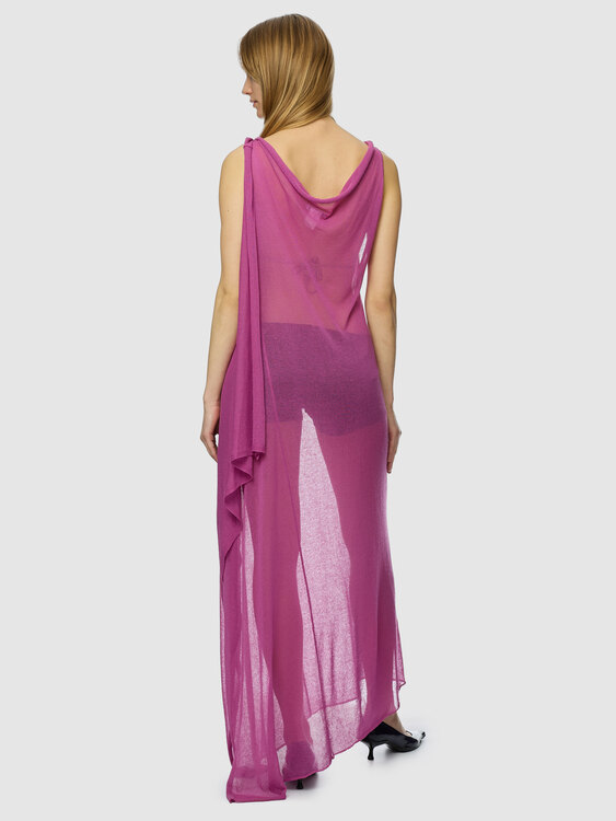 Sarah Pacini Draped Wrap Dress 
