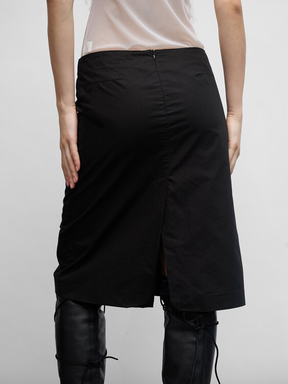 E-Play Embroidered Midi Skirt 