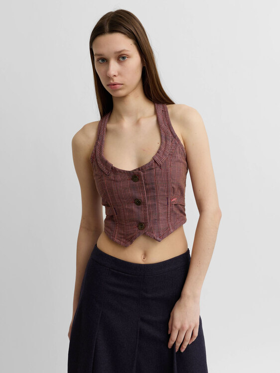 Miss Sixty Tweed Bustier 