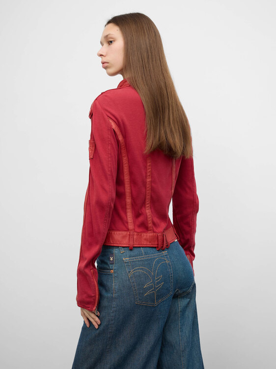 Deconstructed Leather Jacket 