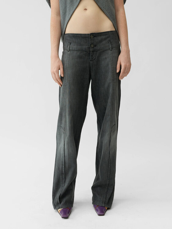 Michiko Koshino Wide Leg Jeans 