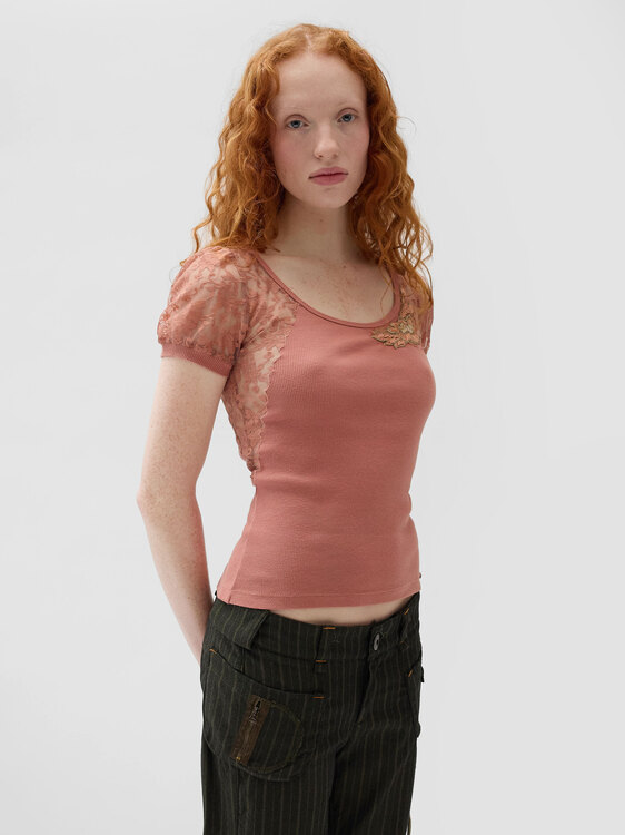 Galliano Rib Cotton Top 