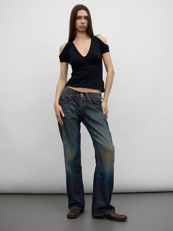 Michiko Koshino Distressed Jeans 