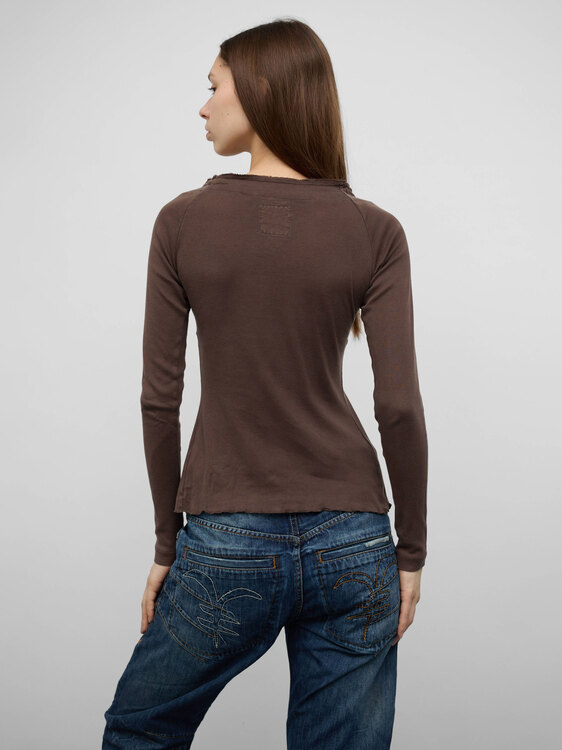 Miss Sixty Scoop Neck Blouse 