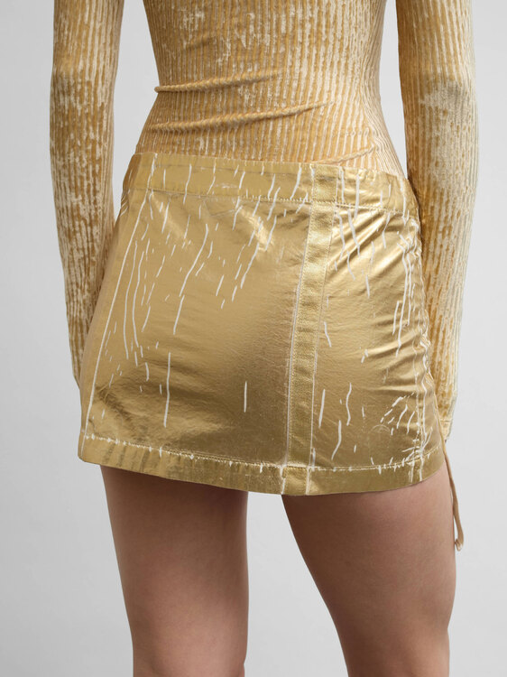Nolita Gold Mini Skirt 