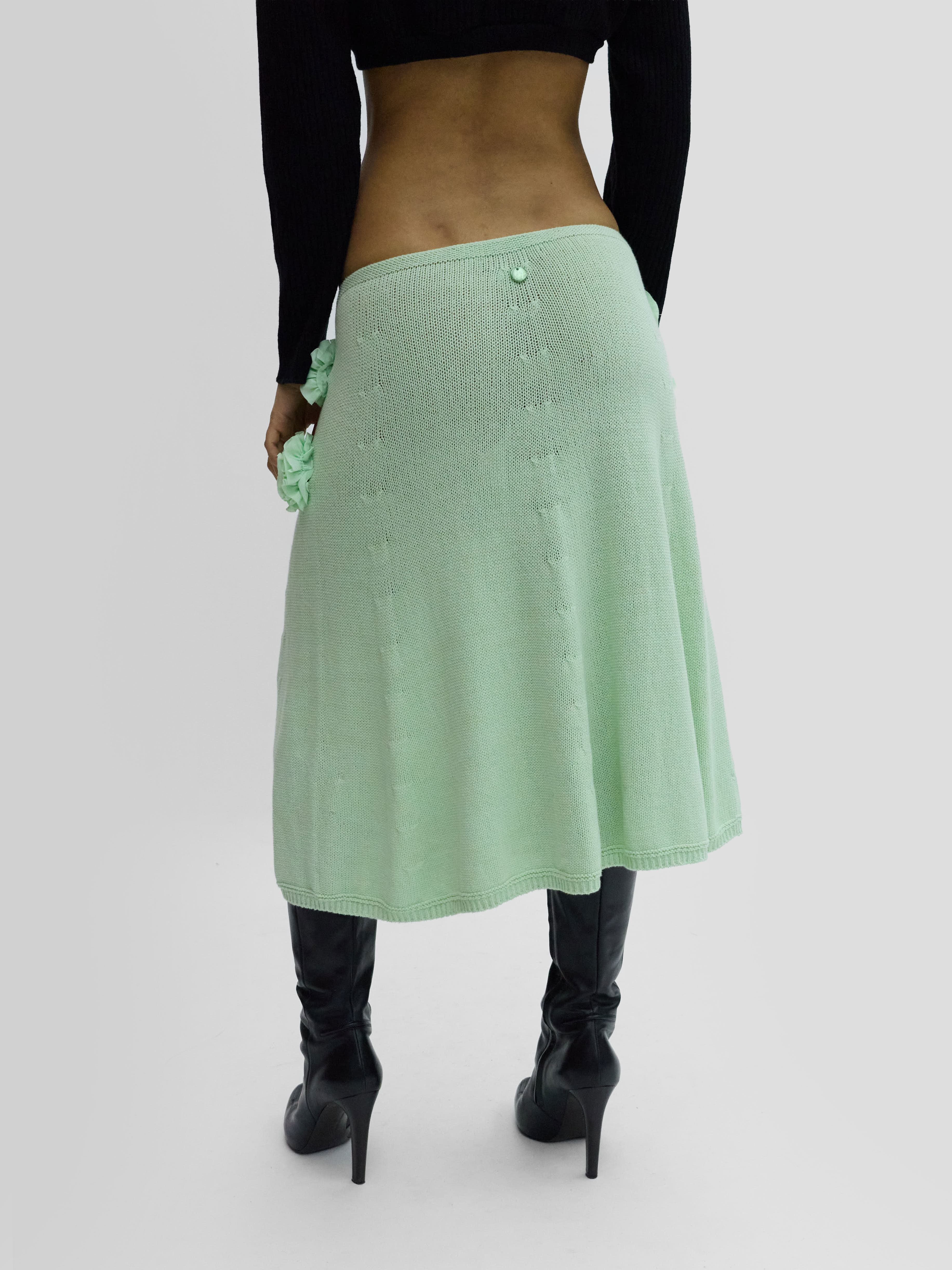 Twin Set Knit Midi Skirt 