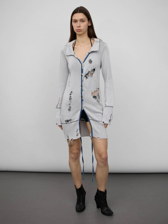 Diesel Distressed Effect Cardigan 