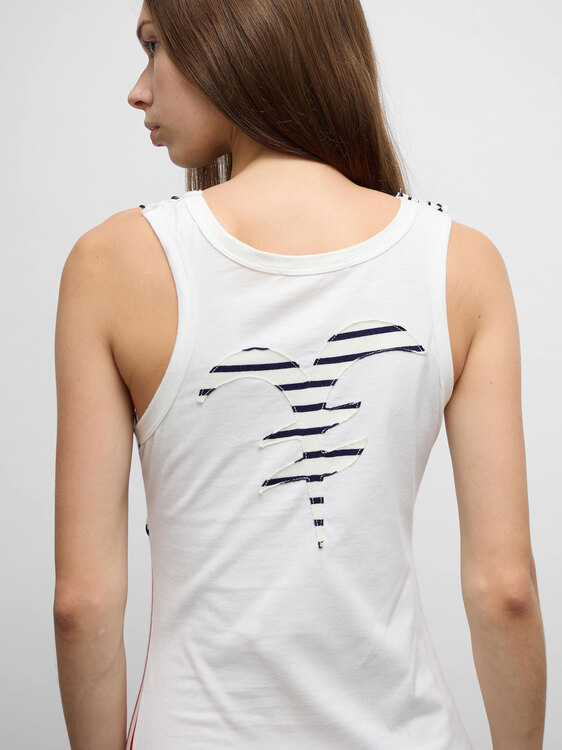 Michiko Koshino Striped Midi Dress 