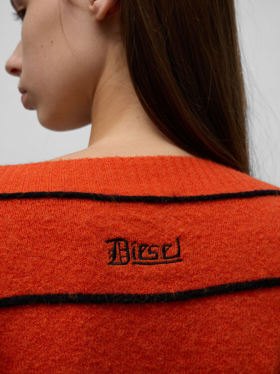 Diesel Orange Wrap Jumper 