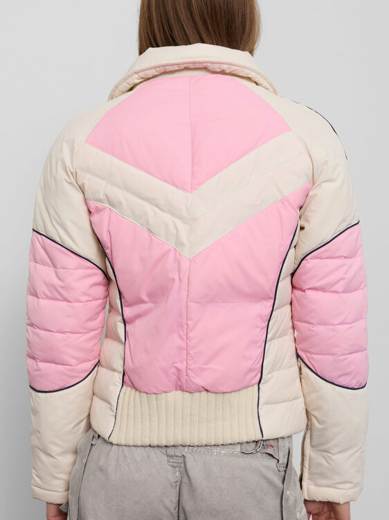 Pink Moto Puffer Jacket 