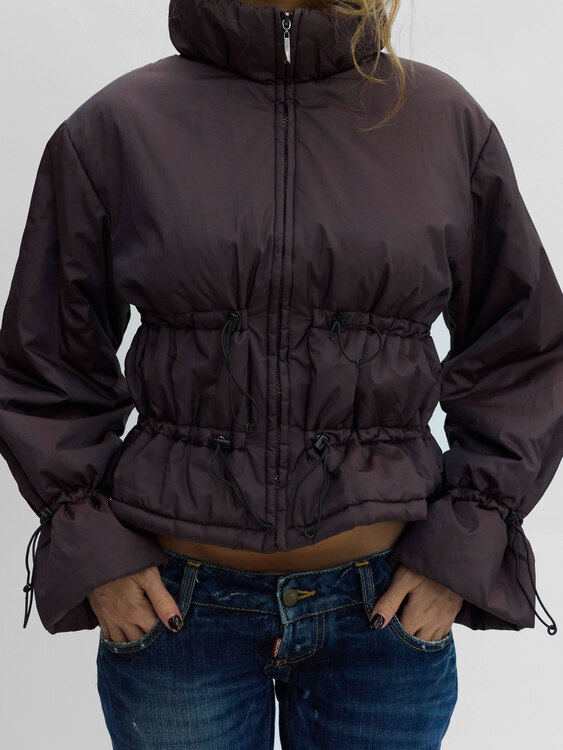 Gathered Puffer Jacket 
