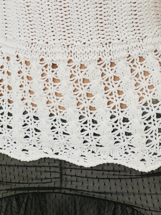 Stefanel White Kitted Top 